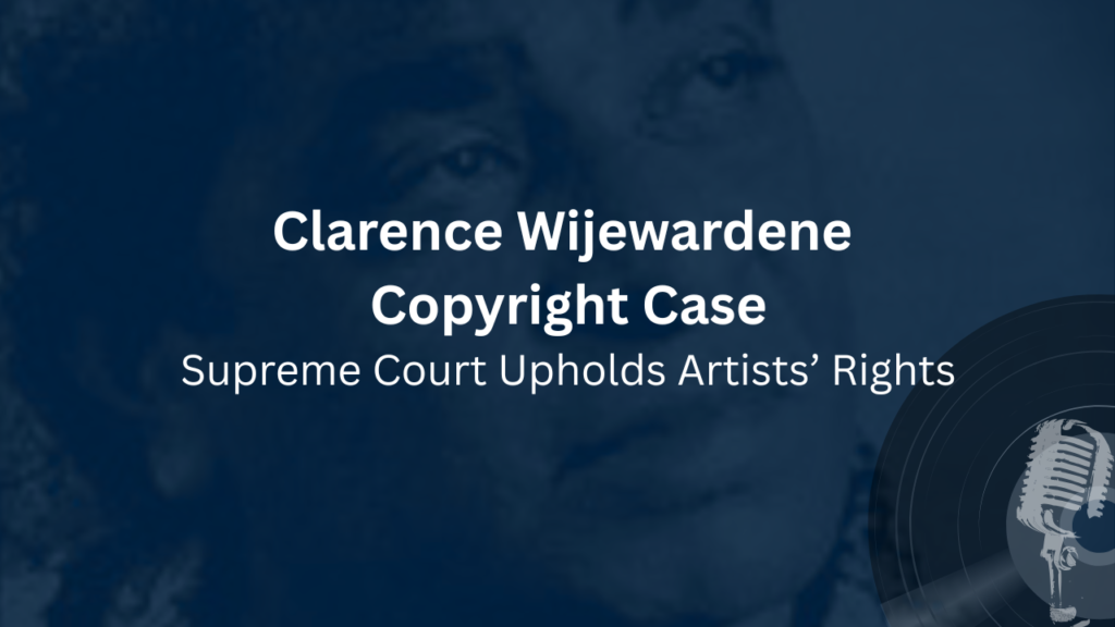 Clarence Wijewardene Copyright Case