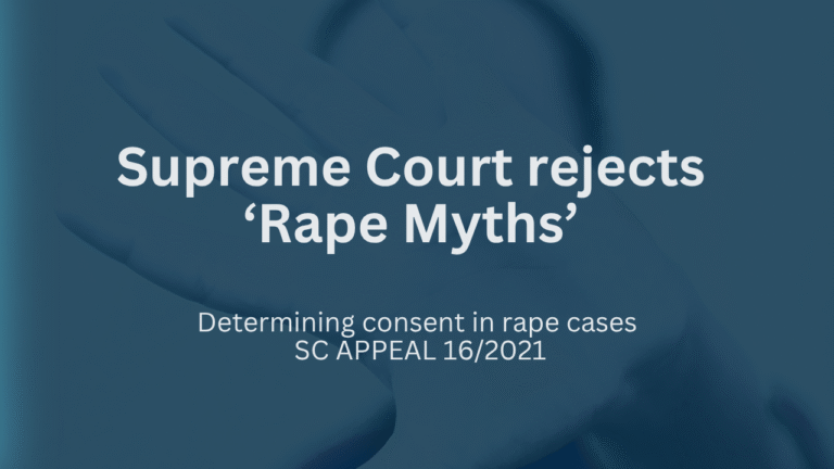 Determining consent in rape cases