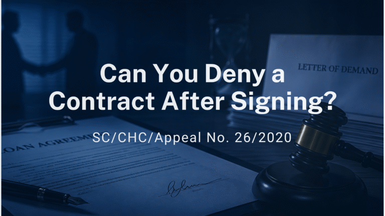 Can You Deny a Contract After Signing?