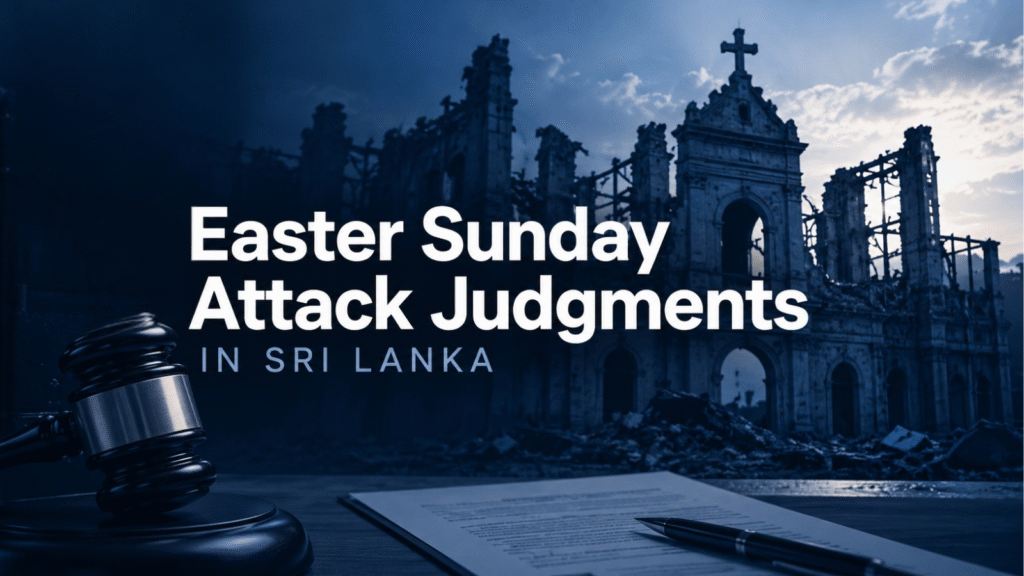 Easter Sunday Attack Judgment