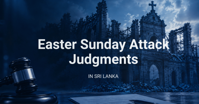 Easter Sunday Attack Judgment